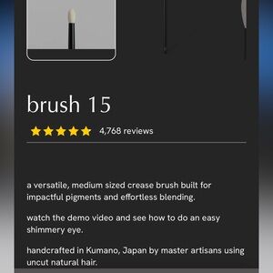 Rephr 15 eye shadow brush